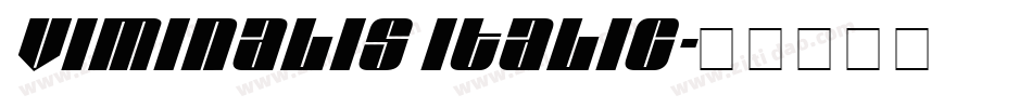 Viminalis Italic字体转换